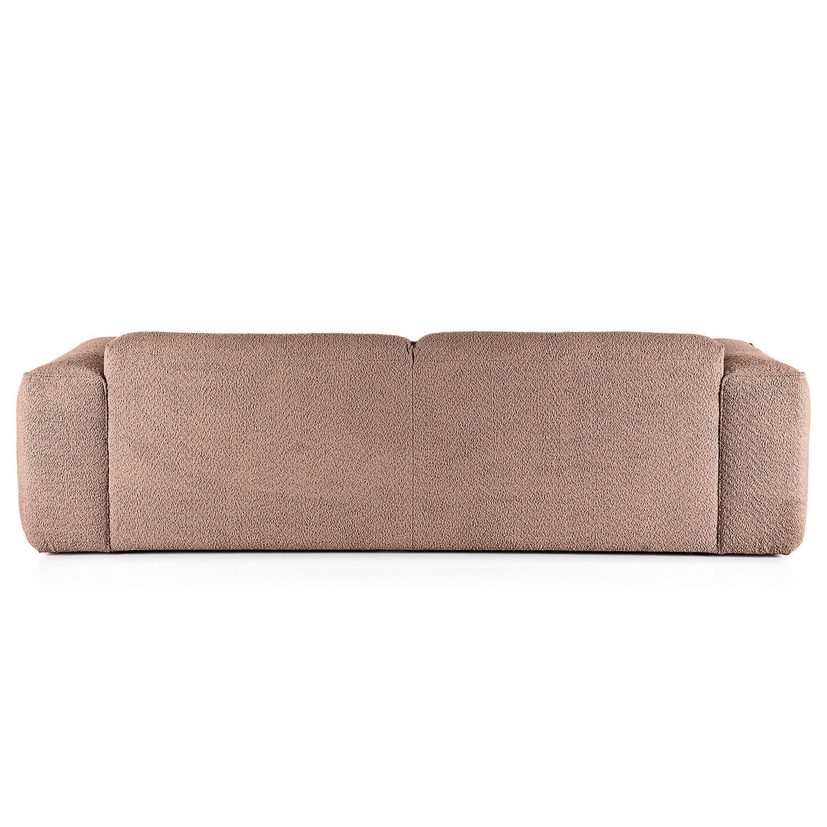 3-SITZER SOFA - Mauve/Schwarz, Kunststoff/Textil (251/71/102cm) - home24