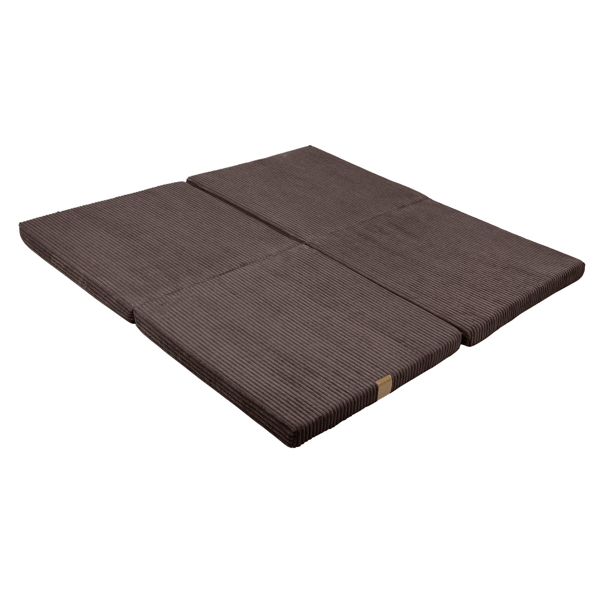 SPIELMATTE für Kinder, Quadratische, Aesthetic, Braun - Braun, Textil (120/120cm) - MeowBaby