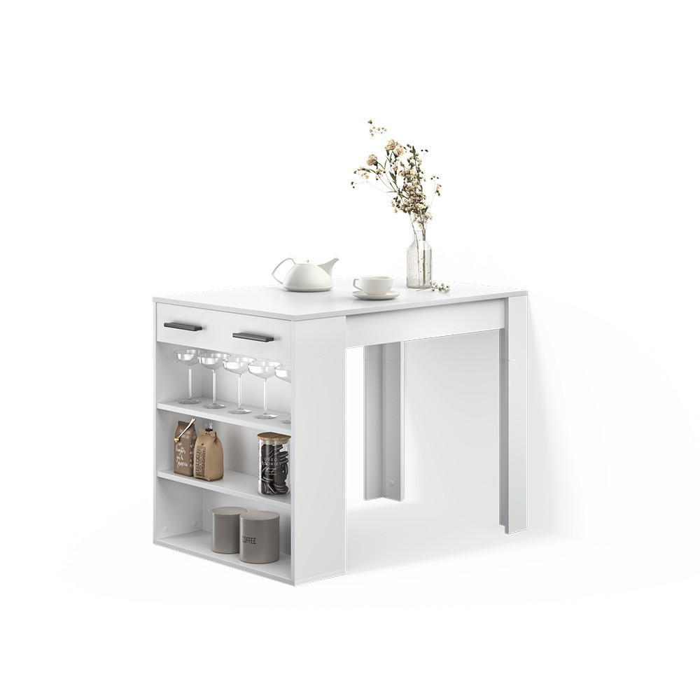 Livinity® JÍDELNÍ STŮL Regusa Bílá 67 x 100 cm