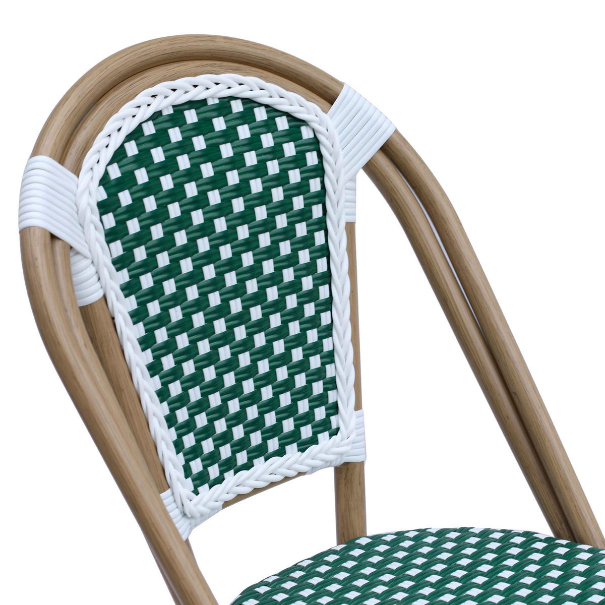 GARTENSTUHL, Grün - Grün, Holz (48/85/57cm) - Oviala