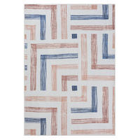 TEPPICH Marilla Rostfarben,Dunkelblau,Creme 160/230 cm - Rostfarben, Textil (160/230cm) - My-Rug
