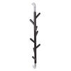 GARDEROBE Drehbar Mit 8 Haken 80x13x15 cm Schwarz & Haken Verchromt - Schwarz, Metall (13/80/15cm) - PROREGAL