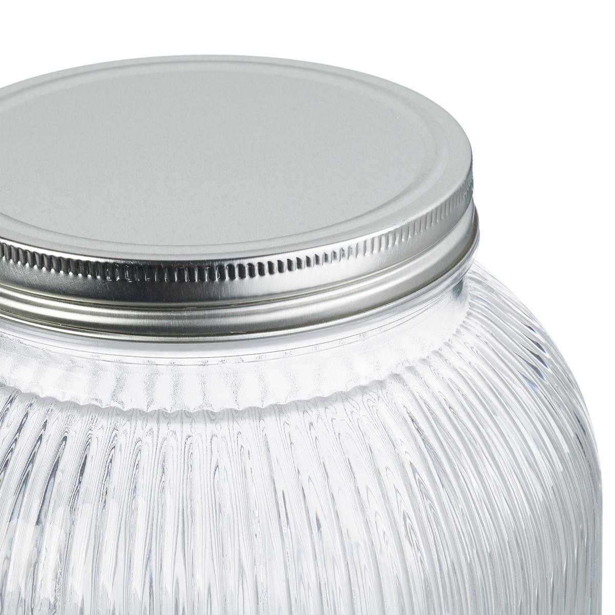 GETRÄNKESPENDER - Transparent, Glas/Metall (4L) - Relaxdays