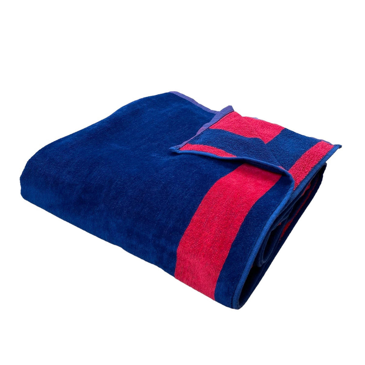 STRANDTUCH Frottee Velours Jacquard Conigli 140x180 400g/m² - Blau, Textil (140/180cm) - LE COMPTOIR DE LA PLAGE