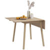 ESSTISCH klappbar, Kiefernholz Naturholz - Naturfarben, Holz (110/86/75cm) - HOMCOM
