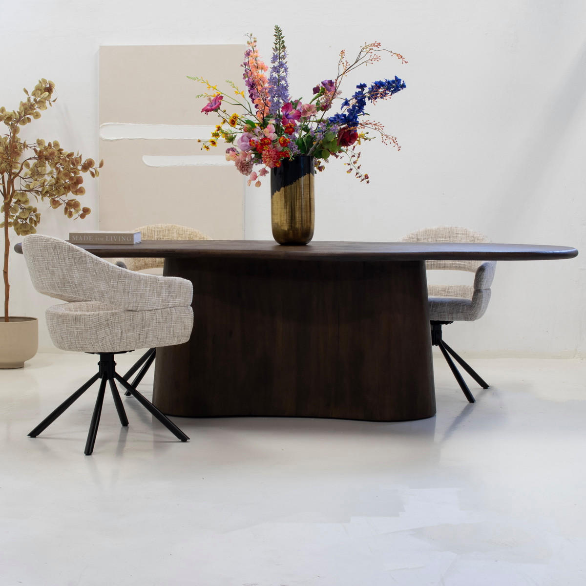 ESSTISCH aus Mangoholz 180x100x77cm, dunkelbraun - Dunkelbraun, Holz (180/100/77cm) - Giga Meubel