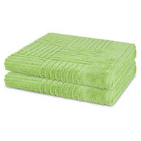 DUSCHTUCH Carre 2er-Set - Grün, Textil (70/140cm) - Ross
