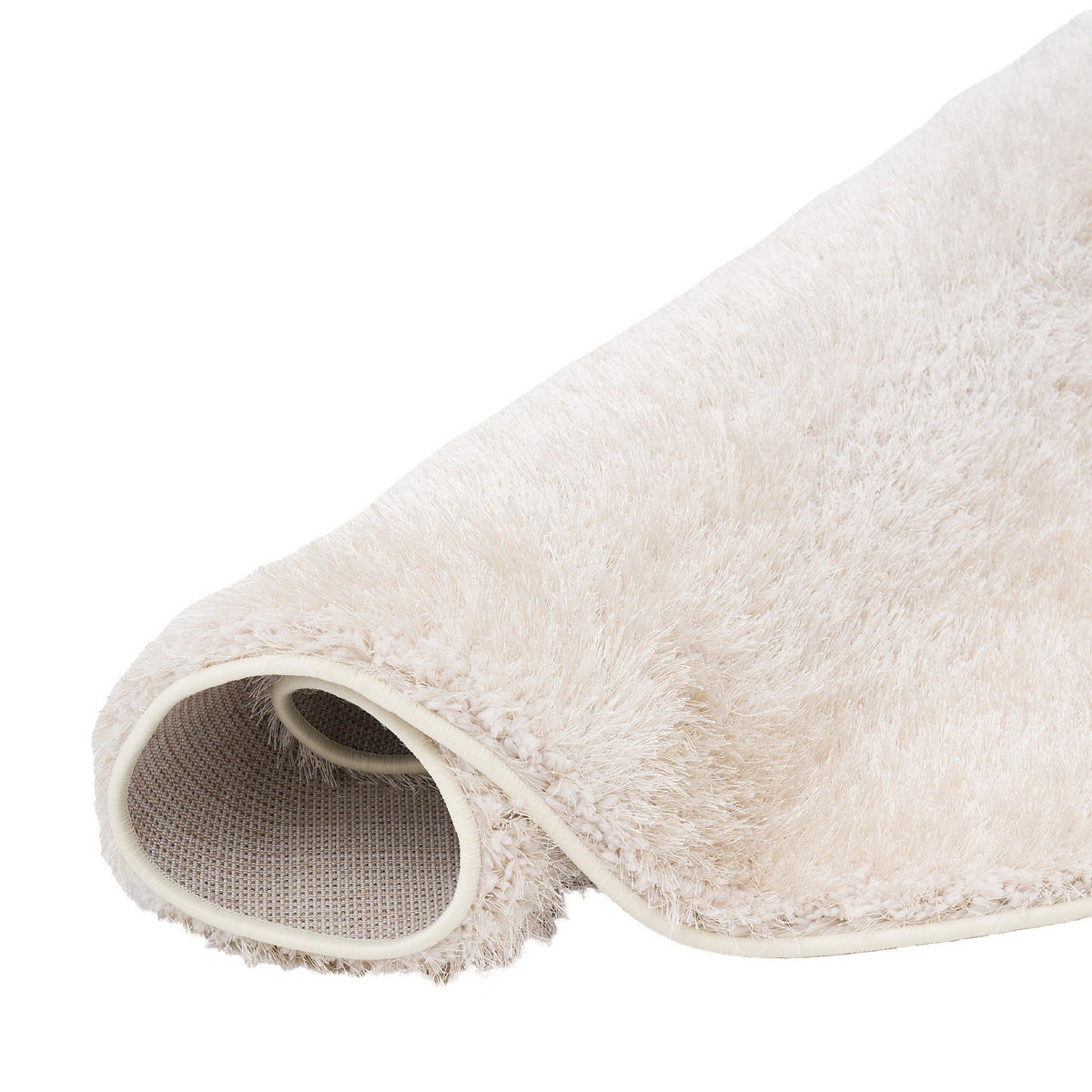 HOCHFLOR SHAGGY TEPPICH FEELING MIX RUND - Beige, Textil (100/100cm) - Snapstyle