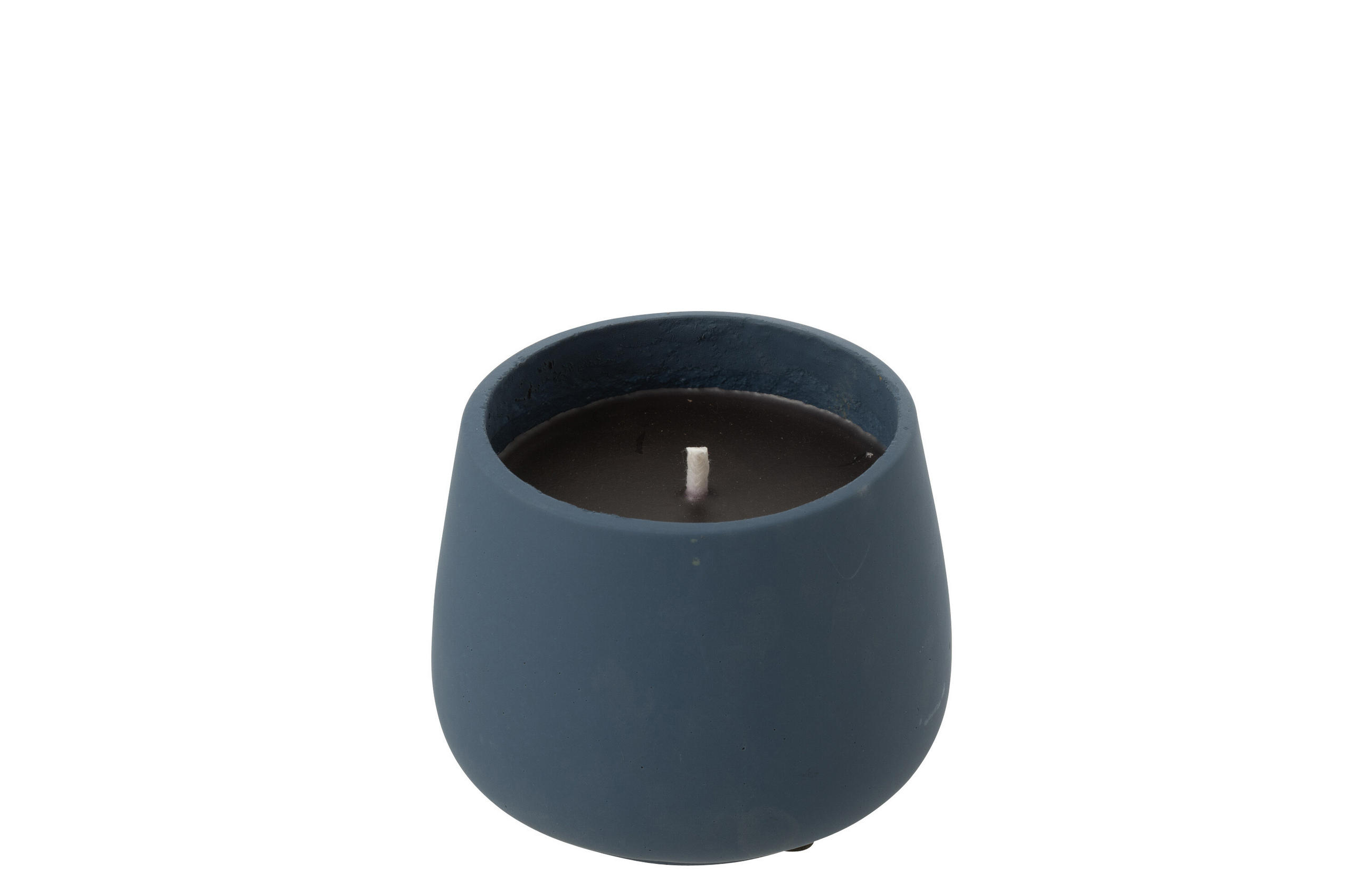 KERZEN KYRA - Zement - Blau - S - 18 Std. - Blau, Stein (14/11cm) - J-Line