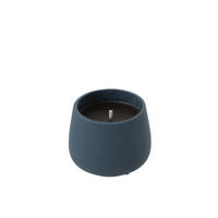 KERZEN KYRA - Zement - Blau - S - 18 Std. - Blau, Stein (14/11cm) - J-Line