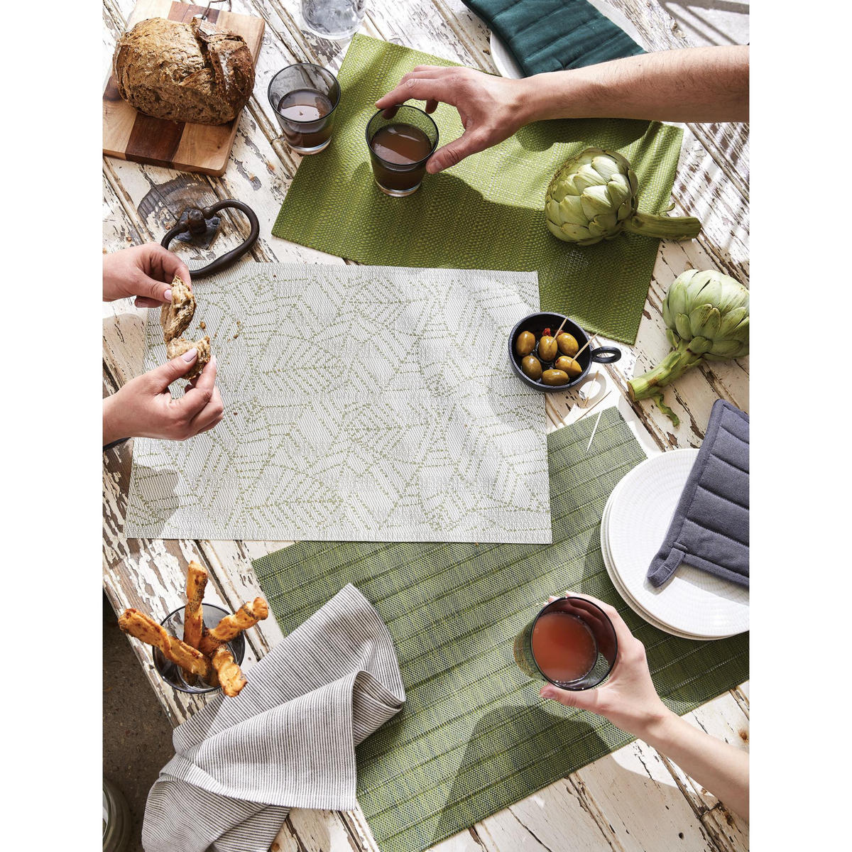 TISCHSET Manoka eukalyptus 33 x 45 cm - Grün, Textil (33/45cm) - Winkler