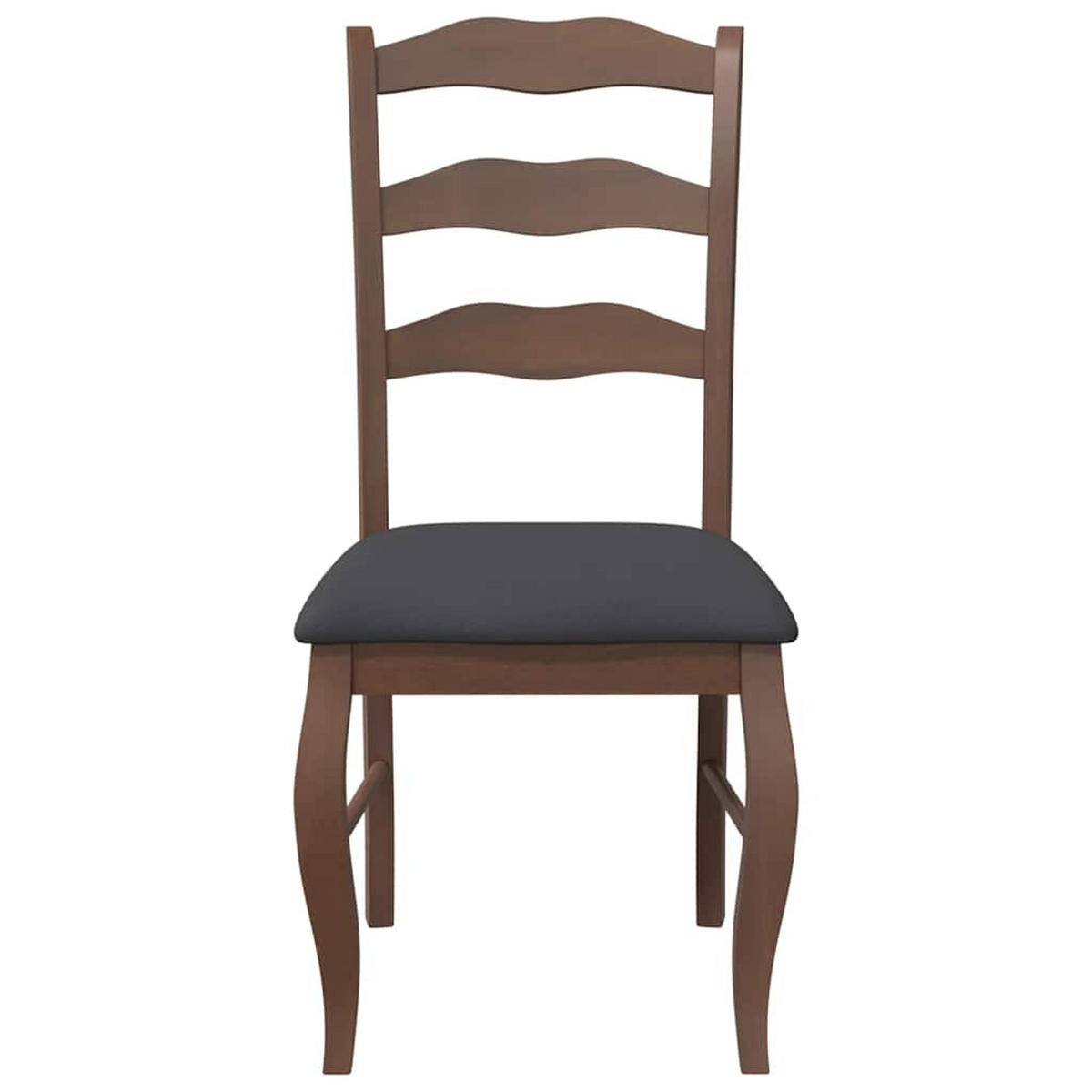 ESSZIMMERSTÜHLE Resz mit Kissen 2er-Set Braun-Schwarz - Schwarz, Holz (48/99/53.5cm) - DELUKE