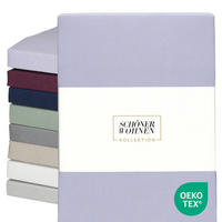 SPANNBETTLAKEN BASIC - Flieder, Textil (200/200cm) - Schöner Wohnen