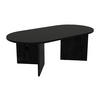 COUCHTISCH - Schwarz - TOPANIA - Schwarz, Holz (120/60/39.6cm) - Vente-Unique