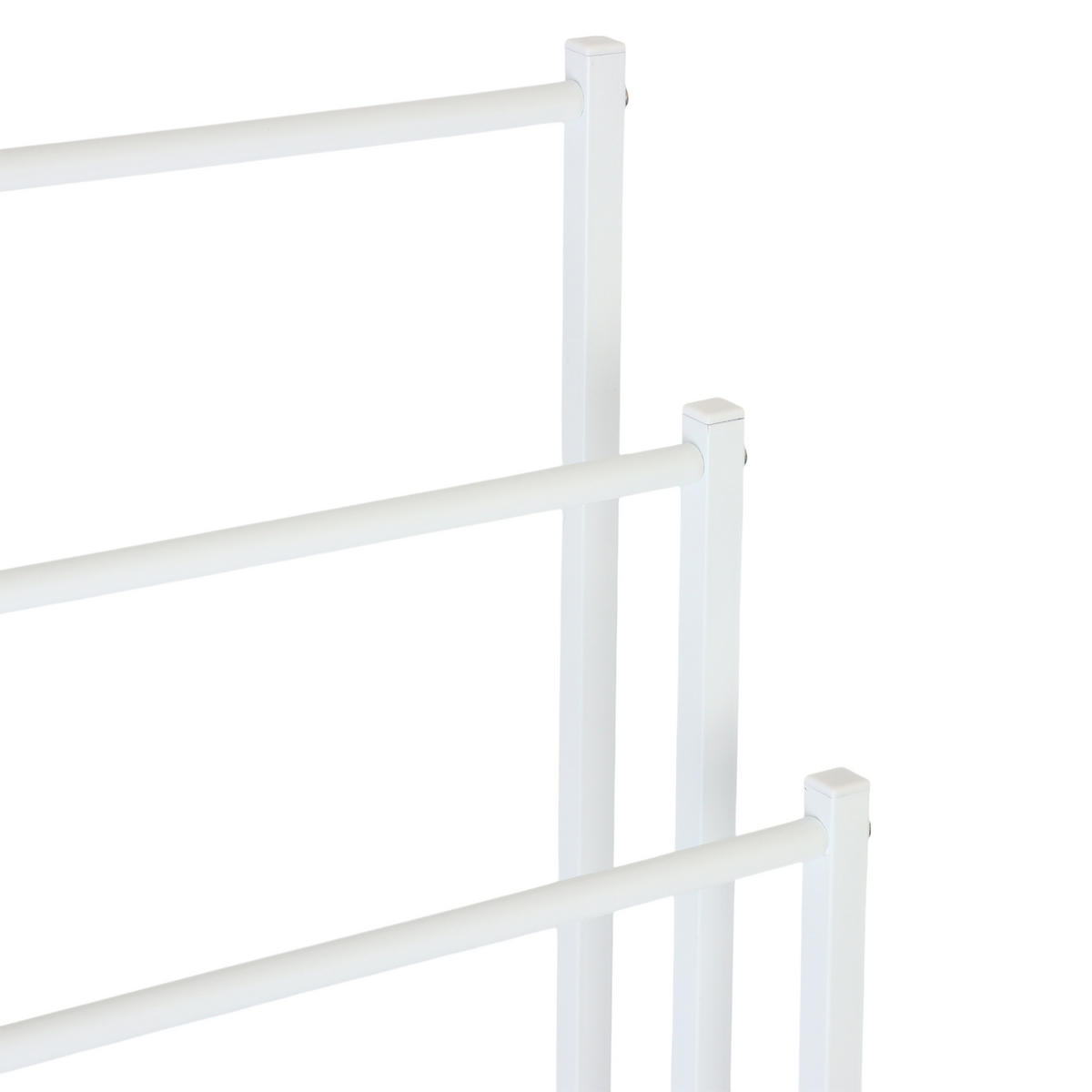 HANDTUCHHALTER - Weiß, Metall (44/86/21cm) - Relaxdays