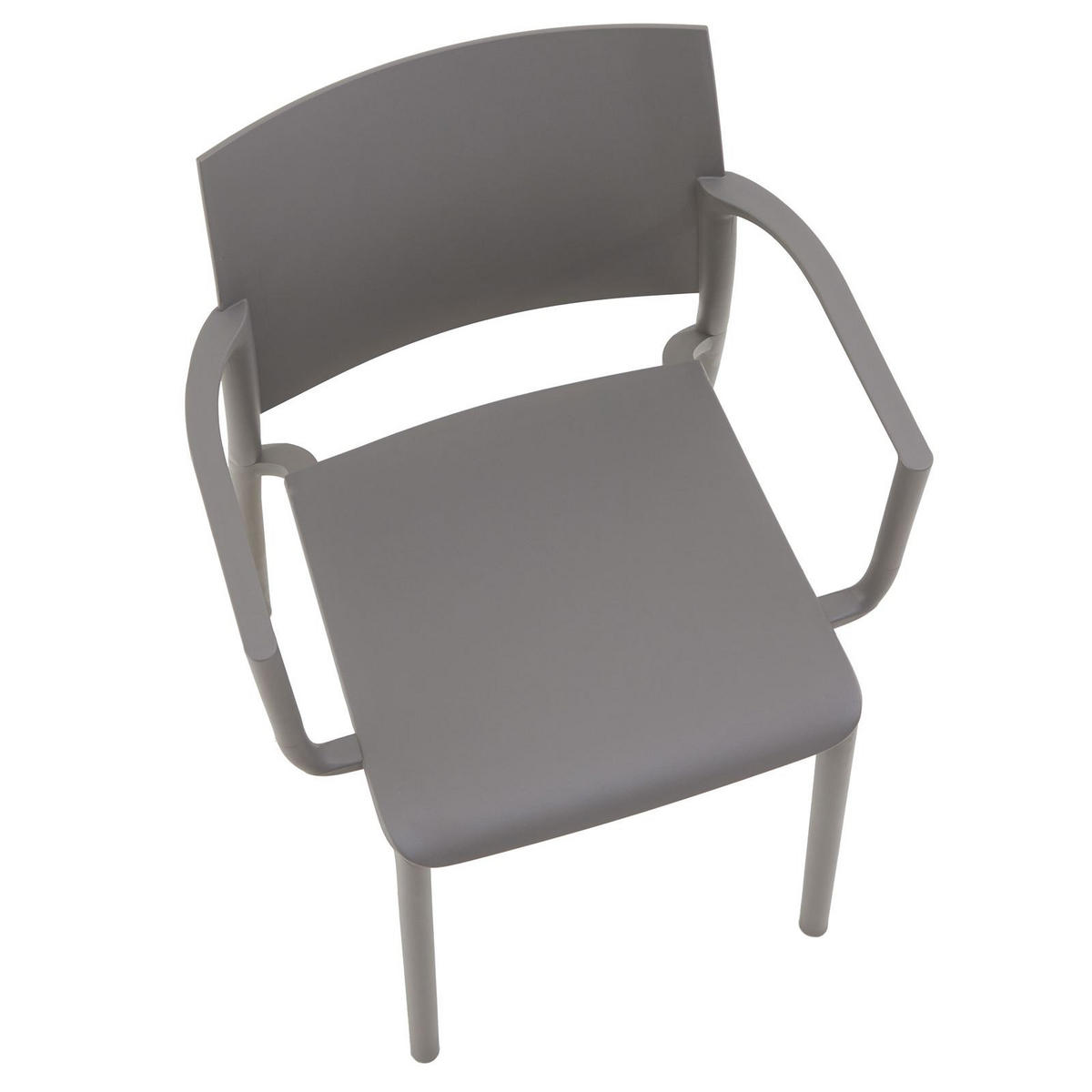 GARTENSTÜHLE TERRA 4ER-SET - Grau, Textil (58/82/52cm) - IDIMEX