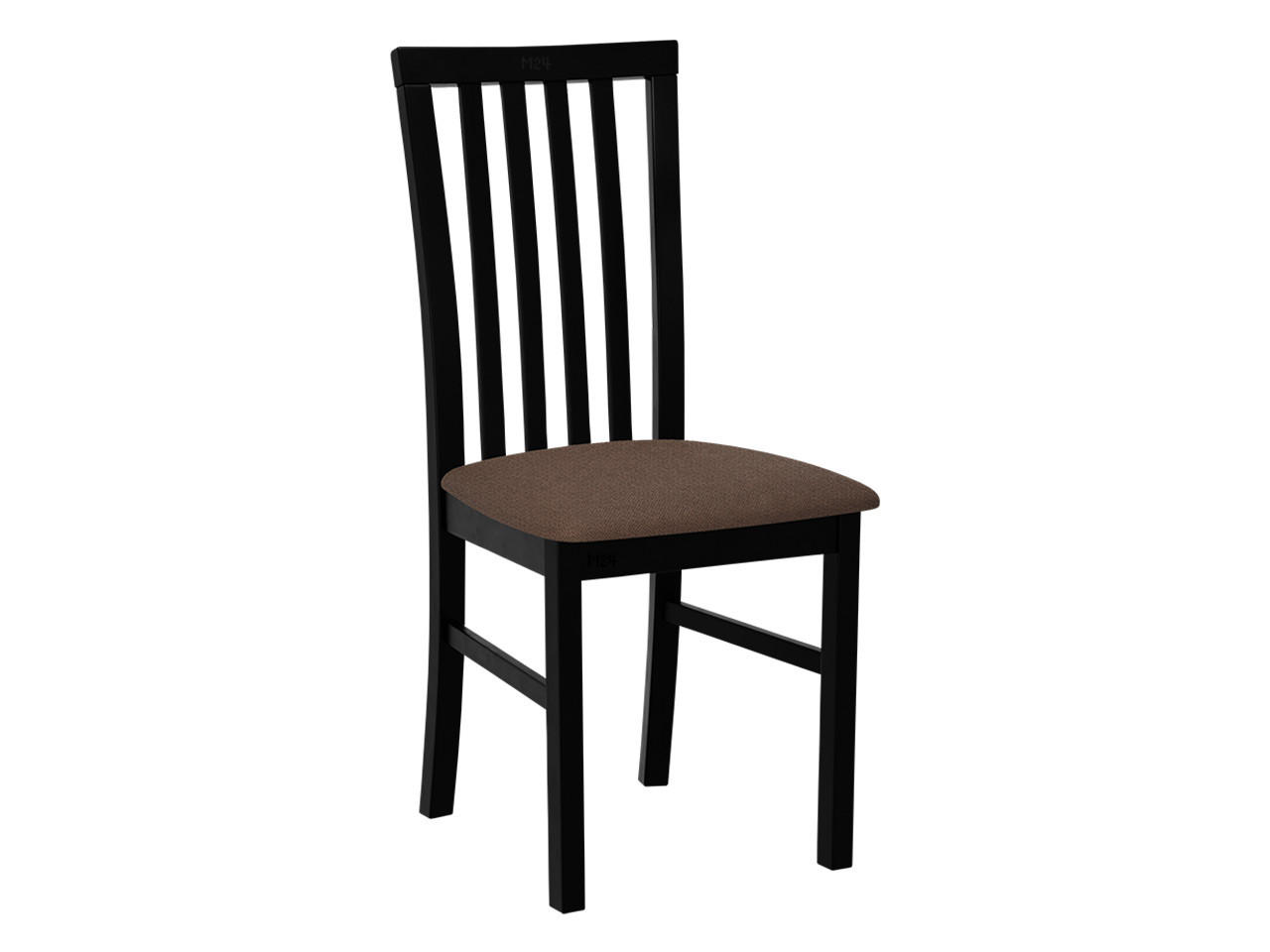 STUHL Milano I, Holzfarbe: Schwarz - Schwarz/Braun, Holz (43/93/40cm) - MIRJAN24