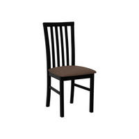 STUHL Milano I, Holzfarbe: Schwarz - Schwarz/Braun, Holz (43/93/40cm) - MIRJAN24