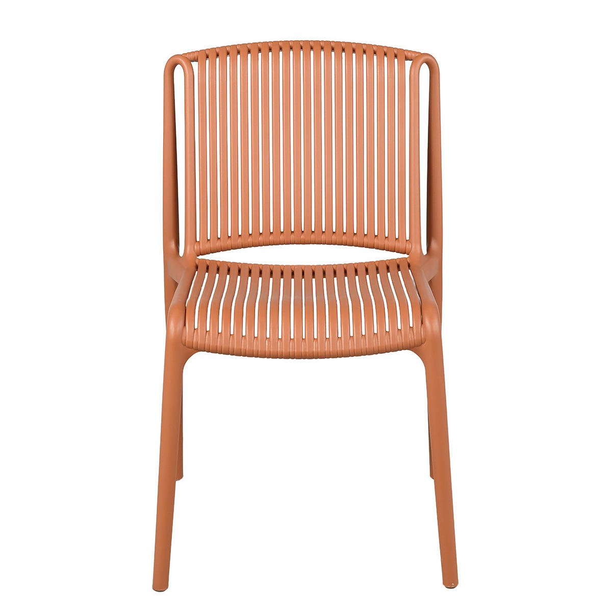 GARTENSTUHL - 2er-Set - Polypropylen - Terracotta, Kunststoff (53/83/56cm) - home24