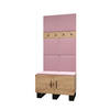 GARDEROBEN-SET 196/84/45,6 - Pink/Schwarz, Holz/Kunststoff (84/196/45.6cm) - Abiks Möbel