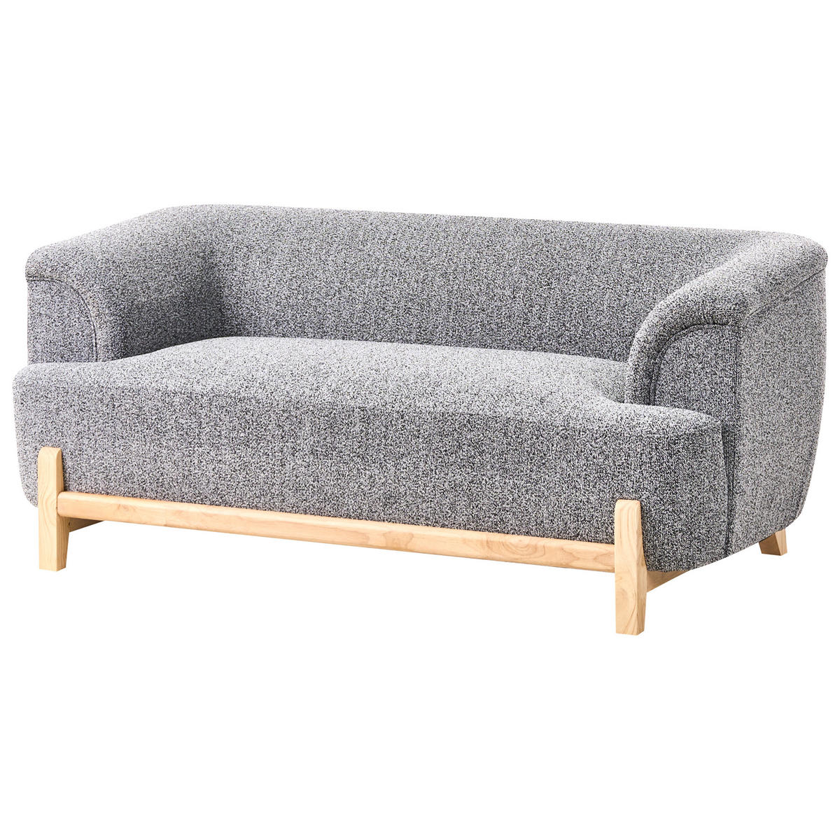 2-SITZER-SOFA Stoff Dunkelgrau Alnor - Dunkelgrau, Textil (162/67/85cm) - Beliani