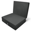 KLAPPMATRATZE Campix 195/80/10 cm Anthrazit - Dunkelgrau, Textil (195/80/10cm) - Beautissu 