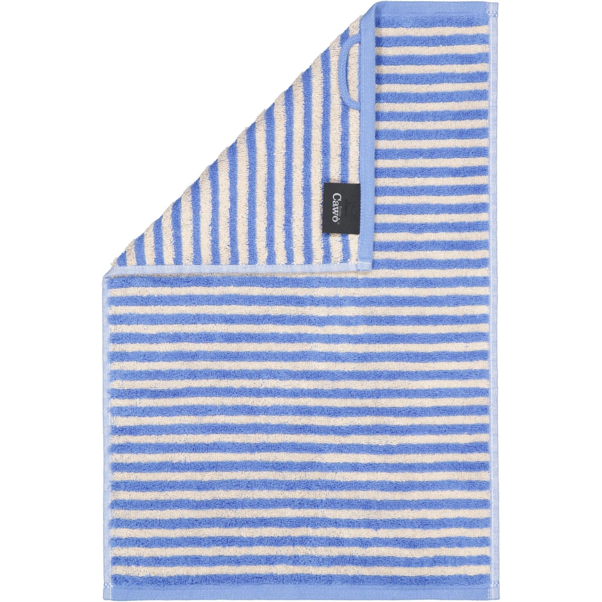 GÄSTETUCH LINES RINGEL 6255 CAPRI - 13 - Blau, Textil (30/50cm) - Cawoe
