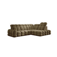 ECKSOFA TOLLO Salvador-stoff L-form 302x217x105 cm olivgrün - Olivgrün, Holz/Textil (217/302cm) - DomoHome