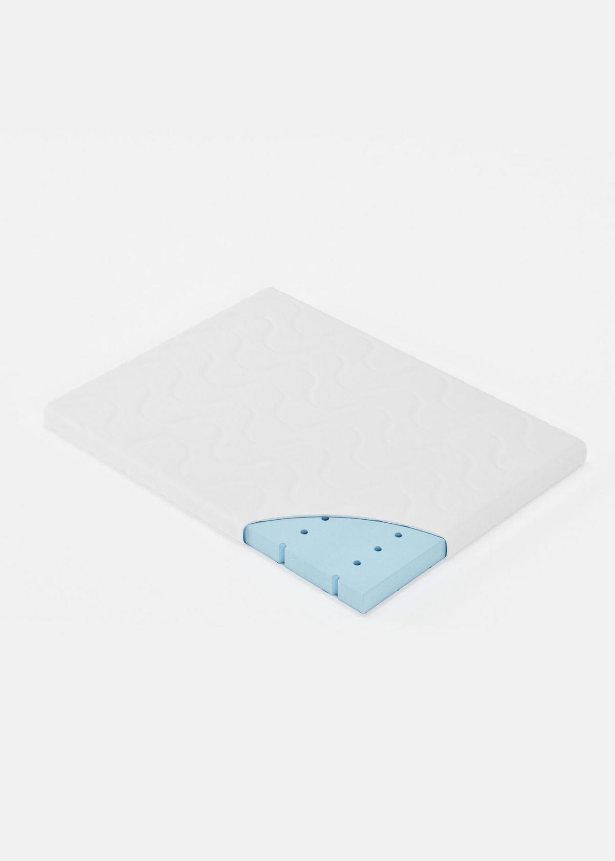 BABYMATRATZE für Laufgitter 75x100 cm, CLOUD Air - Weiß, Textil (72/98cm) - Sämann – make a difference.