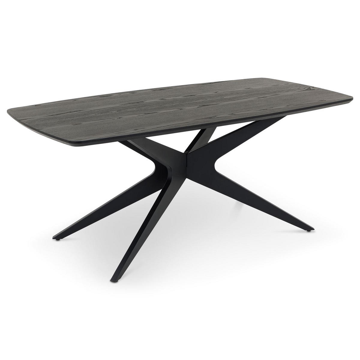 ESSTISCH TAVO schwarz - Schwarz, Holzwerkstoff (90/180/76cm) - IDIMEX