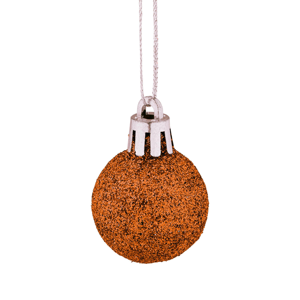 96-TLG.WEIHNACHTSKUGELN-SET - Orange, Kunststoff (3/4/3cm) - Relaxdays