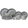 GESCHIRRSET18-TEILIG GESCHIRRSETBaltic Grey - 18-teilig / 6 Personen - Grau, Keramik (2/2/1cm) - Cosy & Trendy
