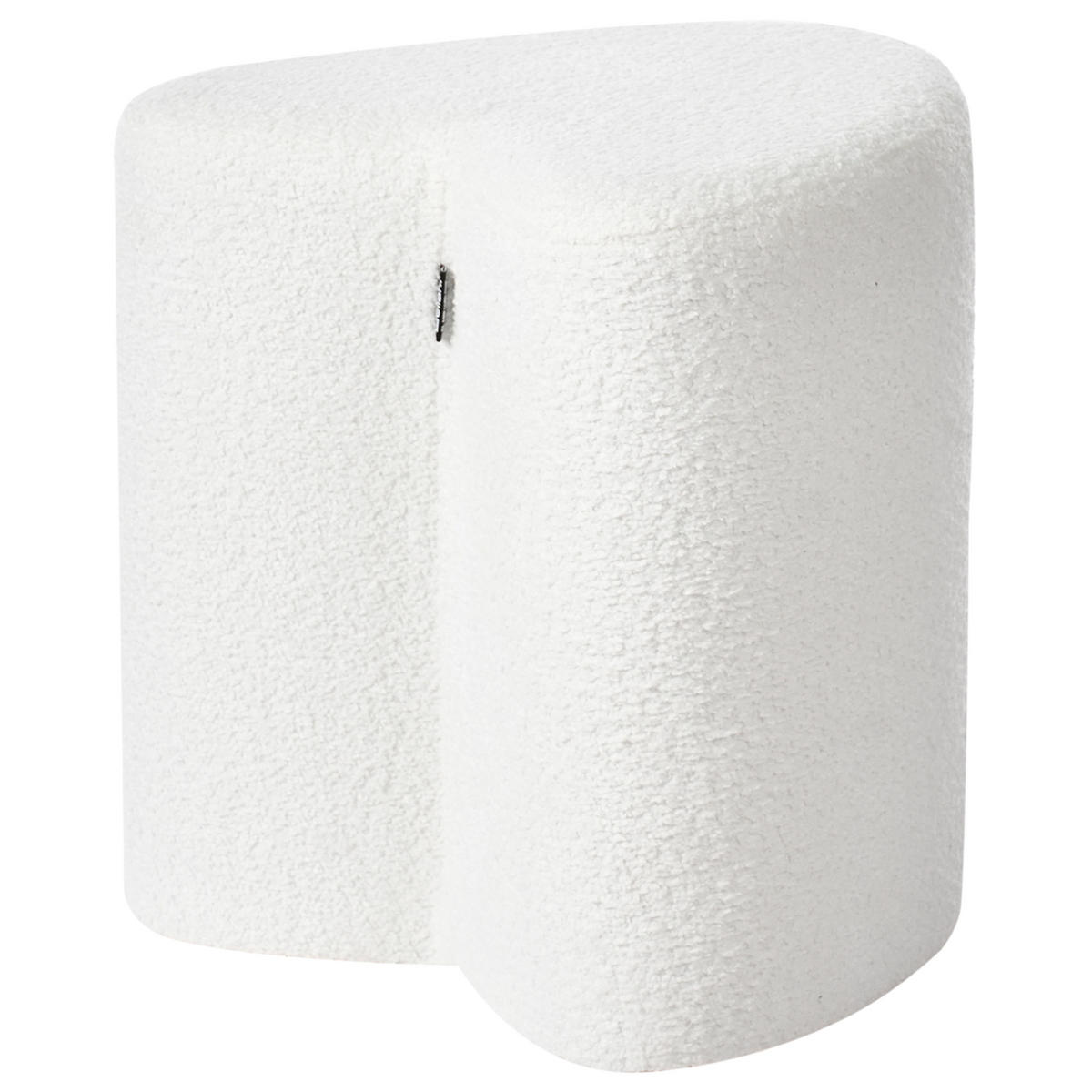 POUF Cremeweiß Scotia - Weiß, Textil (40/44/33cm) - Beliani