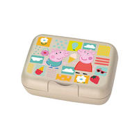 LUNCHBOX Candy Peppa Pig organic sand 19 x 13,5 x 6,5 cm - Beige, Kunststoff (13.5/6.5/19cm) - Koziol