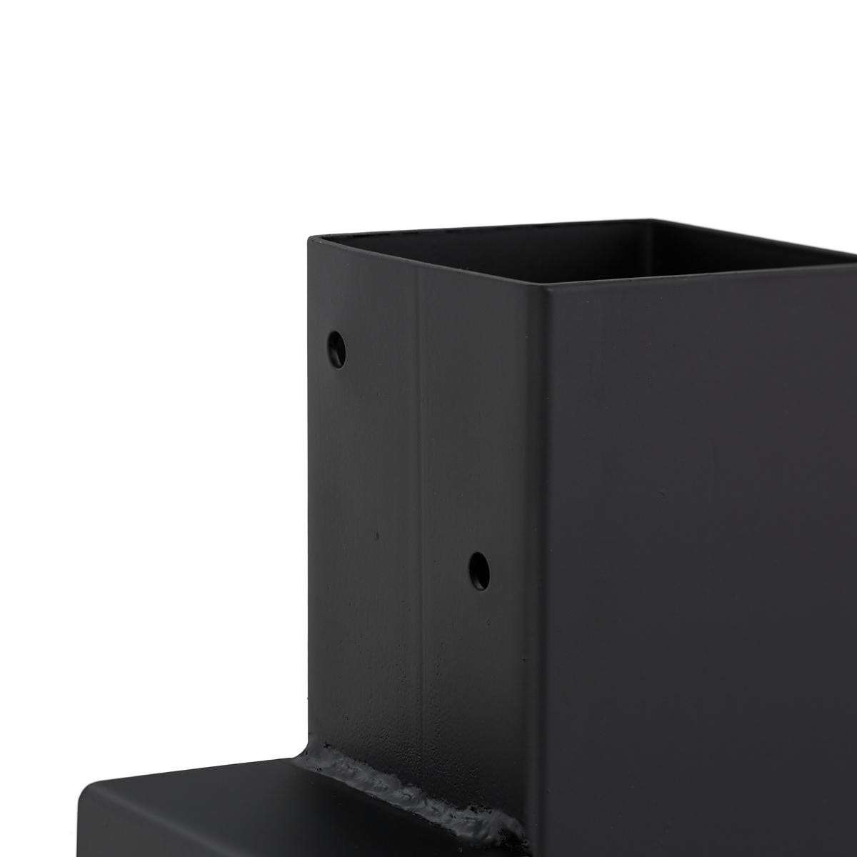 4XHOLZSTAPELHILFE - Schwarz, Metall (34/16/10cm) - Relaxdays