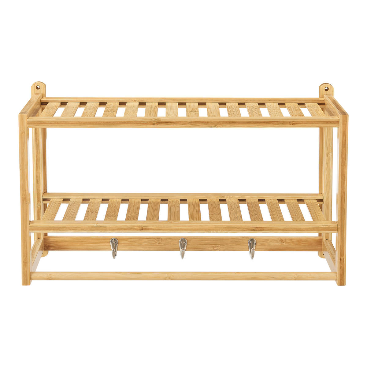 BADEZIMMERREGAL Thyborøn - Naturfarben, Holz (55/30/22.5cm) - [en.casa]