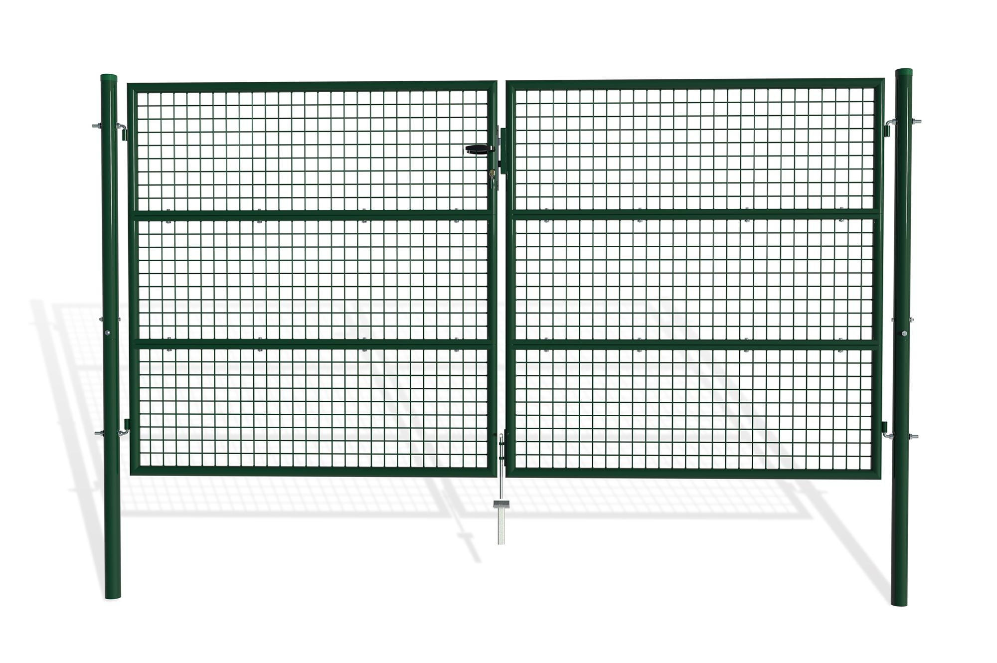 ZAUNTOR Olga Grün 3m H.150cm - Grün, Metall (306/156cm) - Casanoov