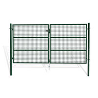 ZAUNTOR Olga Grün 3m H.150cm + TÜRCHEN 1m H.150cm - Grün, Metall (306/156cm) - Casanoov