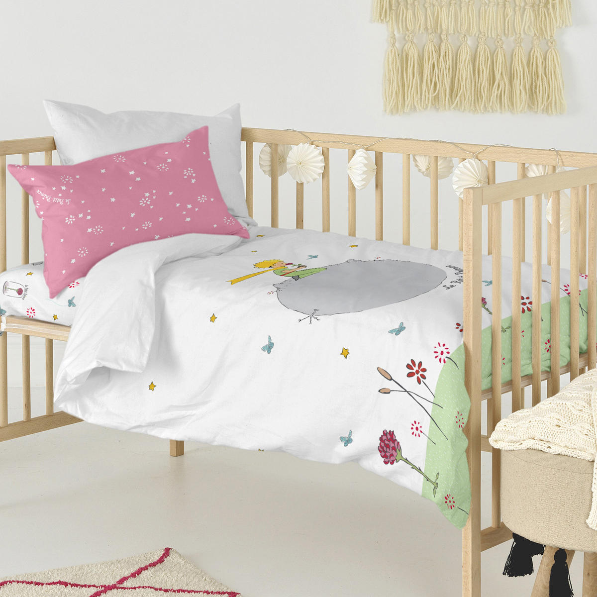 BETTBEZUG 2er-Set teiliges campagne 115x145 cm (kinderbett) mehrfarbig - Multicolor, Textil (115/145cm) - Happy Friday