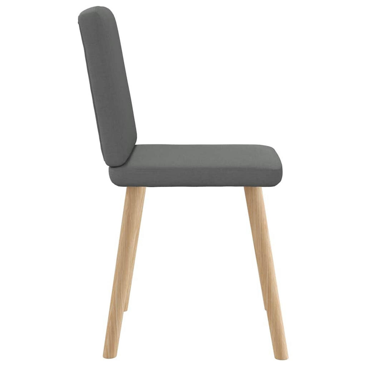 ESSZIMMERSTÜHLE 2 Stk. Dunkelgrau Stoff 45*54*86cm - Dunkelgrau, Metall (45/86/54cm) - ZMH