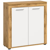 HIGHBOARD JAM (B/H/T: ca. 80/88/35 cm) in Wotan Eiche Nachbildung/weiß - Eiche Wotan, Holzwerkstoff (80/88/35cm)