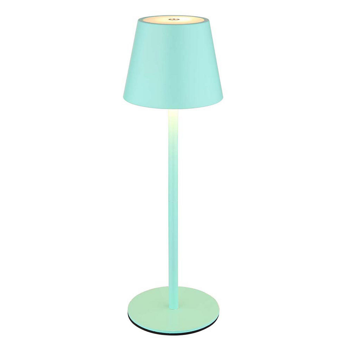 LED AUSSENLEUCHTE VANNIE I Türkis Opal - Türkis, Metall (11.5/11.5/36cm) - Globo Lighting