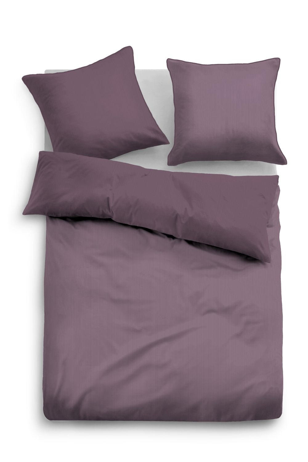 BETTWÄSCHE "Unioptik - Zarte Streifen" MAUVE 40x80 cm - Hellblau, Textil (40/80cm)