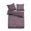 BETTWÄSCHE "Unioptik - Zarte Streifen" MAUVE 40x80 cm - Hellblau, Textil (40/80cm)