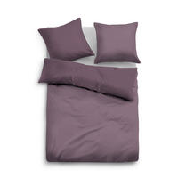 BETTWÄSCHE "Unioptik - Zarte Streifen" MAUVE 40x80 cm - Hellblau, Textil (40/80cm)