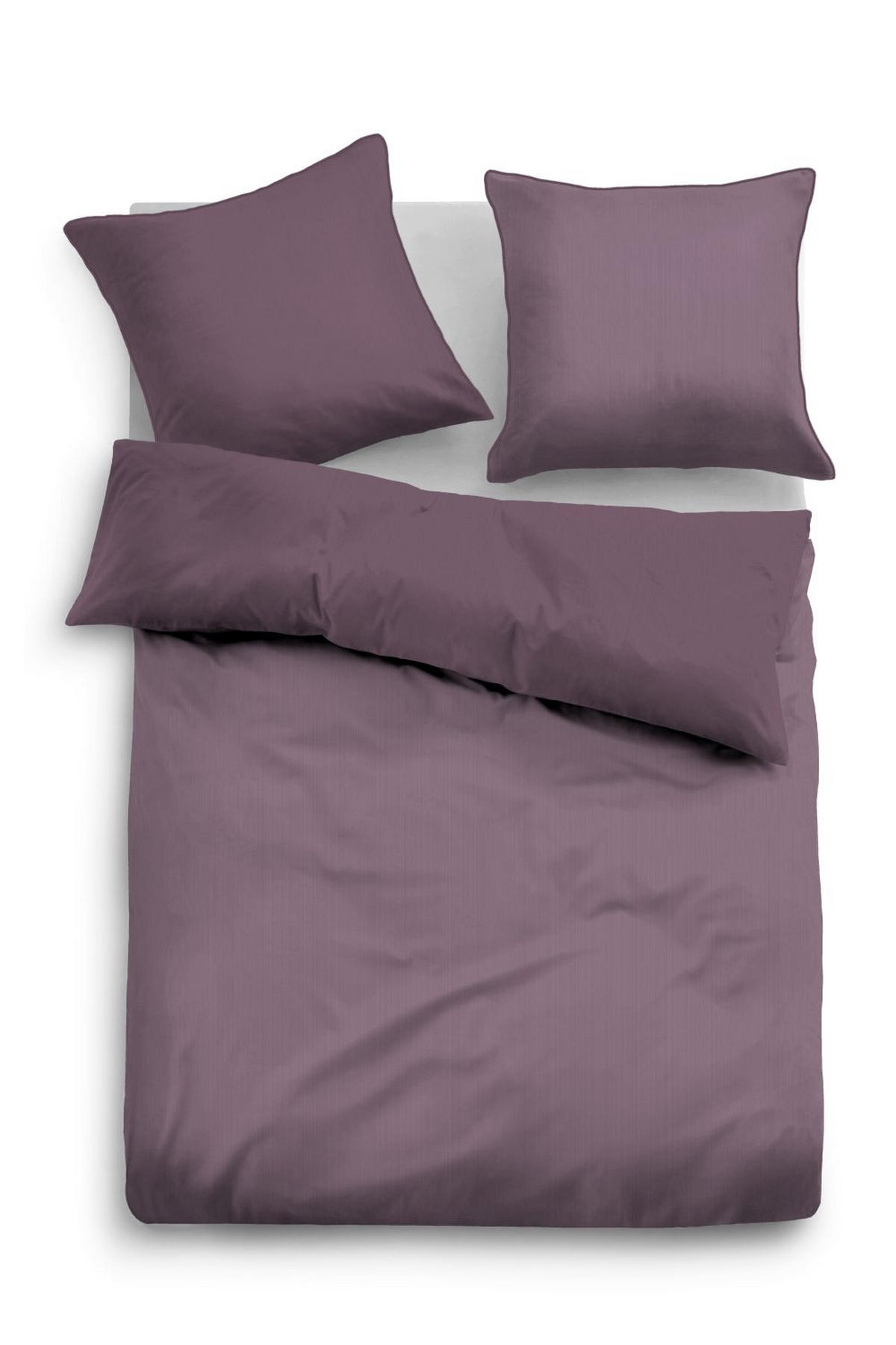 BETTWÄSCHE "Unioptik - Zarte Streifen" MAUVE 40x80 cm - Hellblau, Textil (40/80cm)
