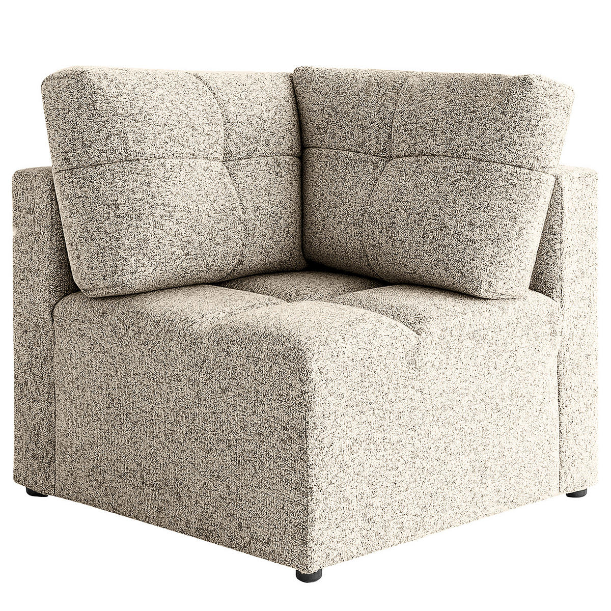 ECKELEMENT - Strukturstoff - Creme, Textil (91/94/91cm) - home24