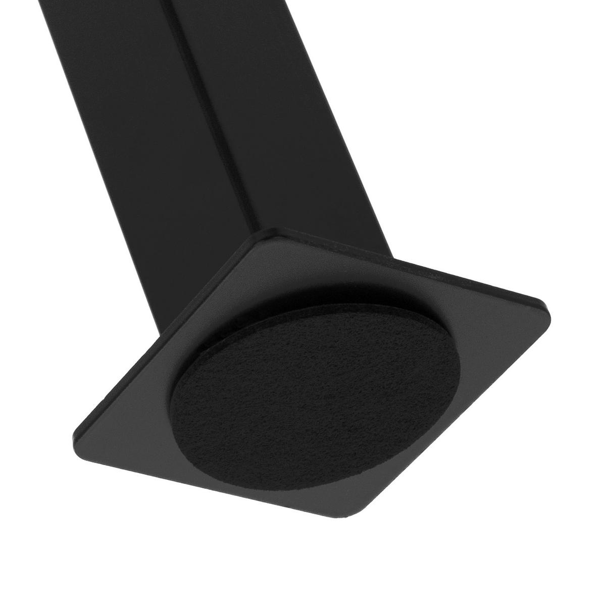 BANKBEINE - Schwarz, Metall (10/77.5/47cm) - ML-DESIGN