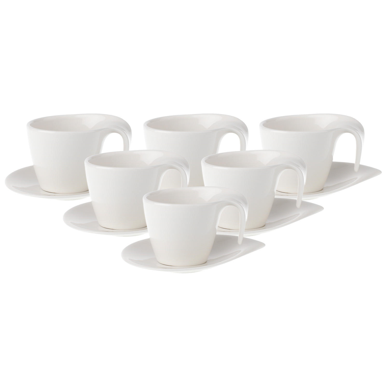 Villeroy & Boch Frühstückstassen Weiß 18.5x12.4x21.5 cm