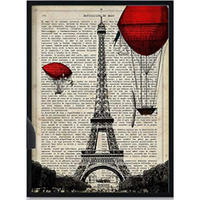 POSTER Paris Eiffelturm 30X40cm Rahmenlos - Klar, Papier (30/5/40cm) - Nacnic